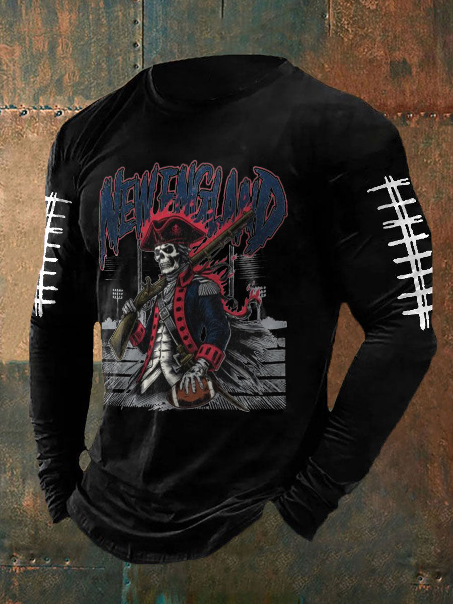 Men's Football Fans Lovers Gameday Printed T-shirt