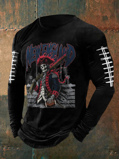 Men's Football Fans Lovers Gameday Printed T-shirt