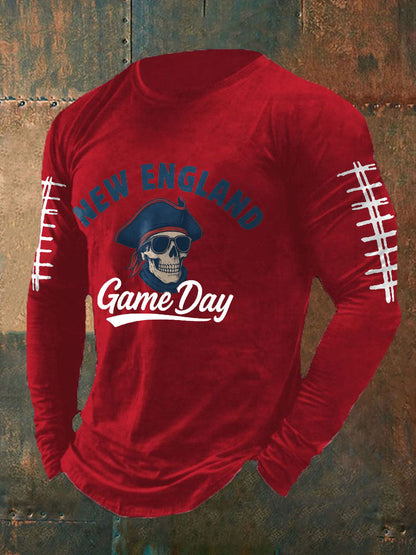 Men's Football Fans Lovers Gameday Printed T-shirt