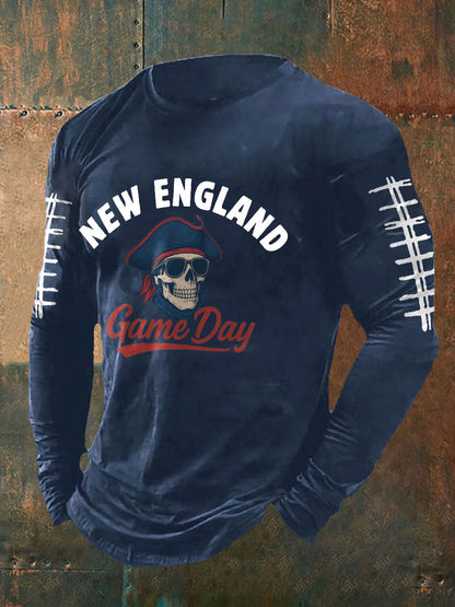 Men's Football Fans Lovers Gameday Printed T-shirt