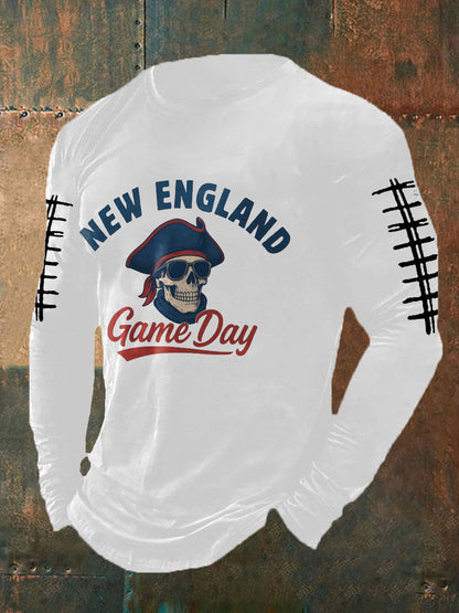 Men's Football Fans Lovers Gameday Printed T-shirt