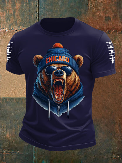 Men's  Football Fans Lovers Gameday Casual Tee