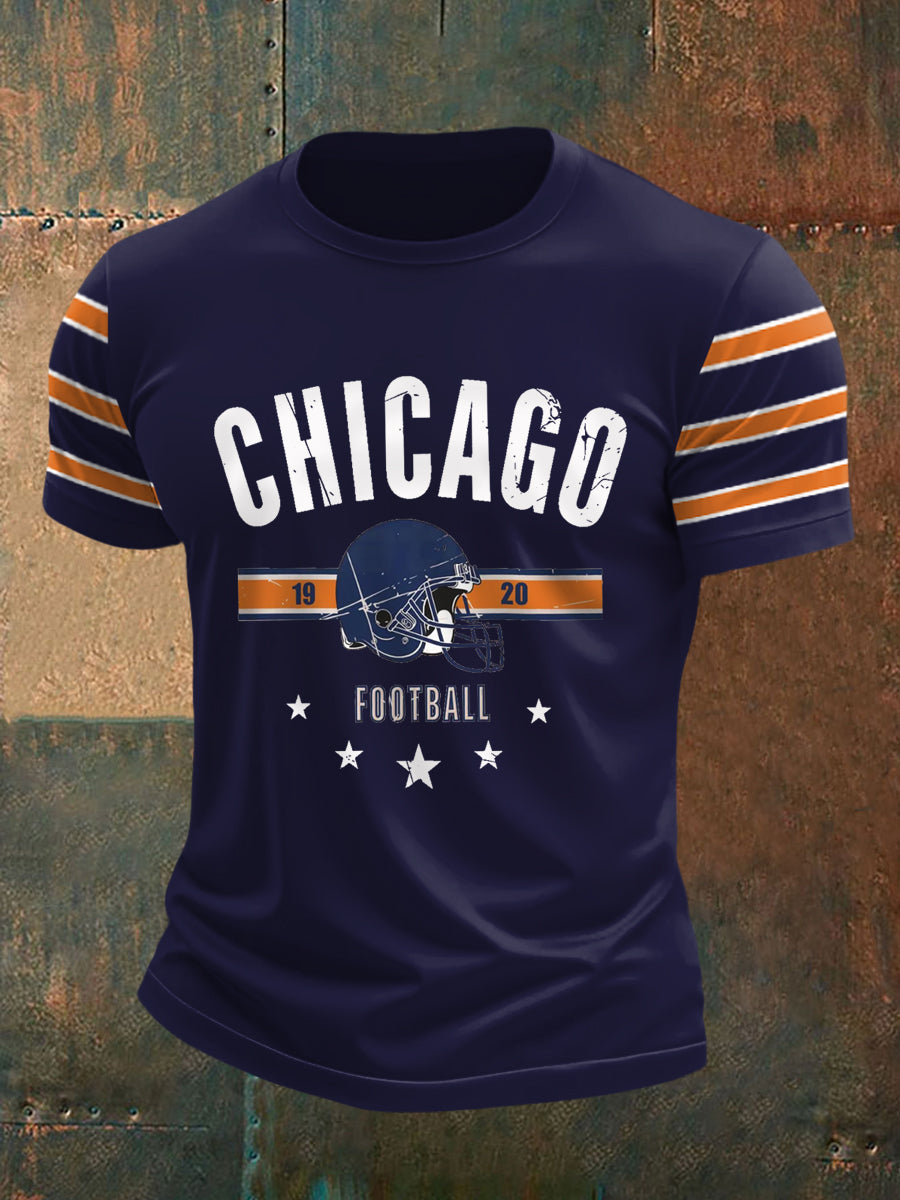 Men's Football Fans Lovers Gameday Casual Tee