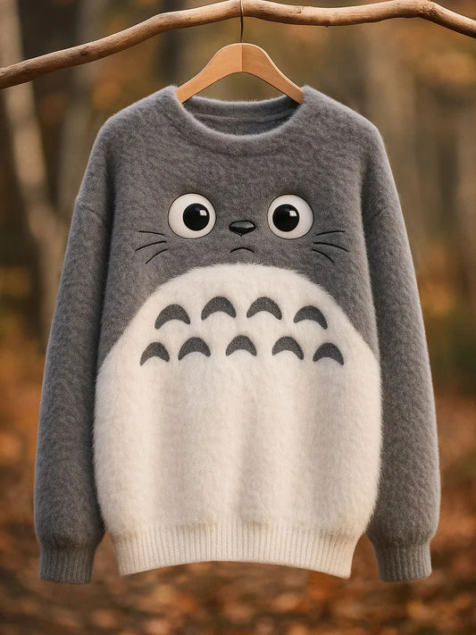 Women's Funny Cat Print Casual Top