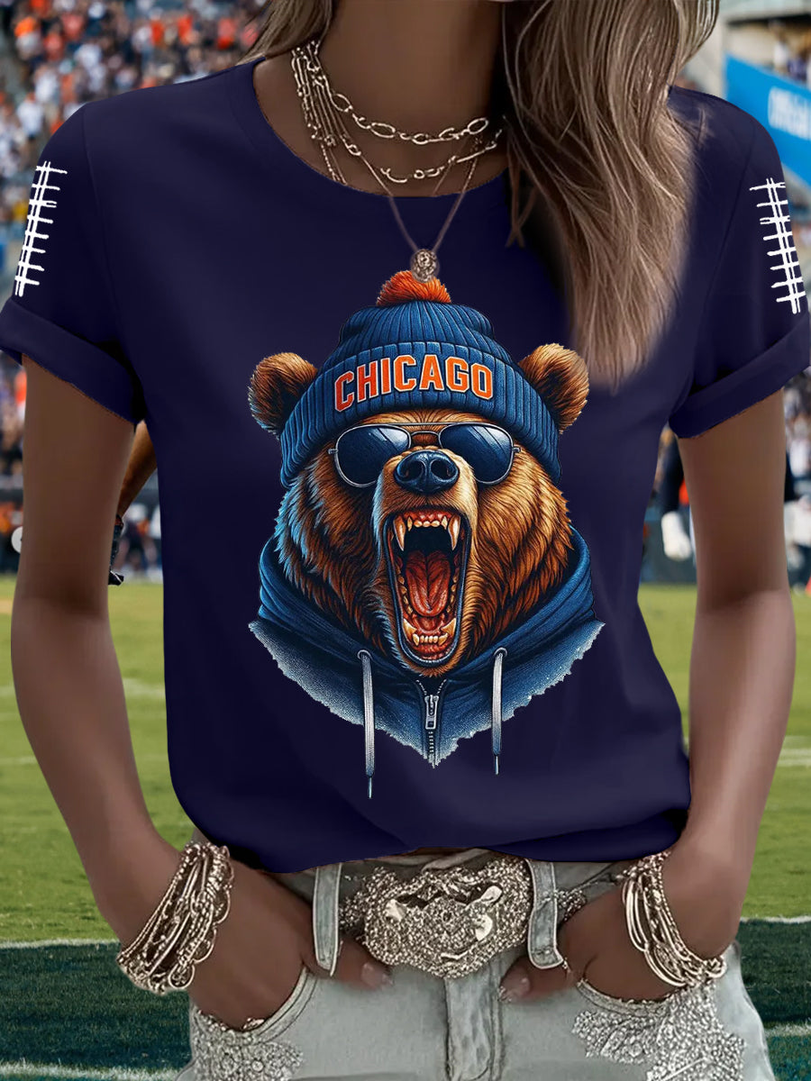 Women's Football Fans Lovers Gameday Casual Tee