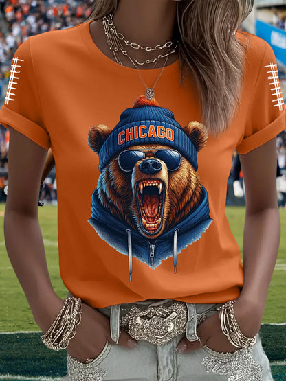 Women's Football Fans Lovers Gameday Casual Tee