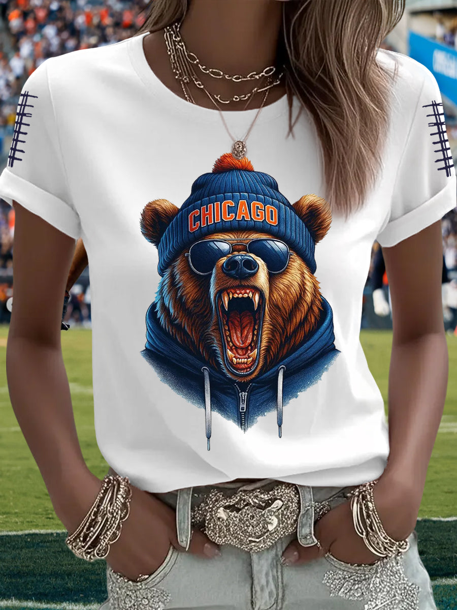 Women's Football Fans Lovers Gameday Casual Tee