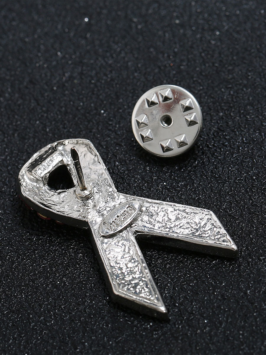 Women's breast cancer pink brooch