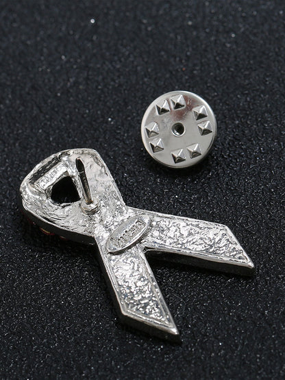 Women's breast cancer pink brooch