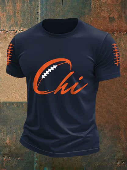 Men's Football Fans Lovers Gameday Casual Tee