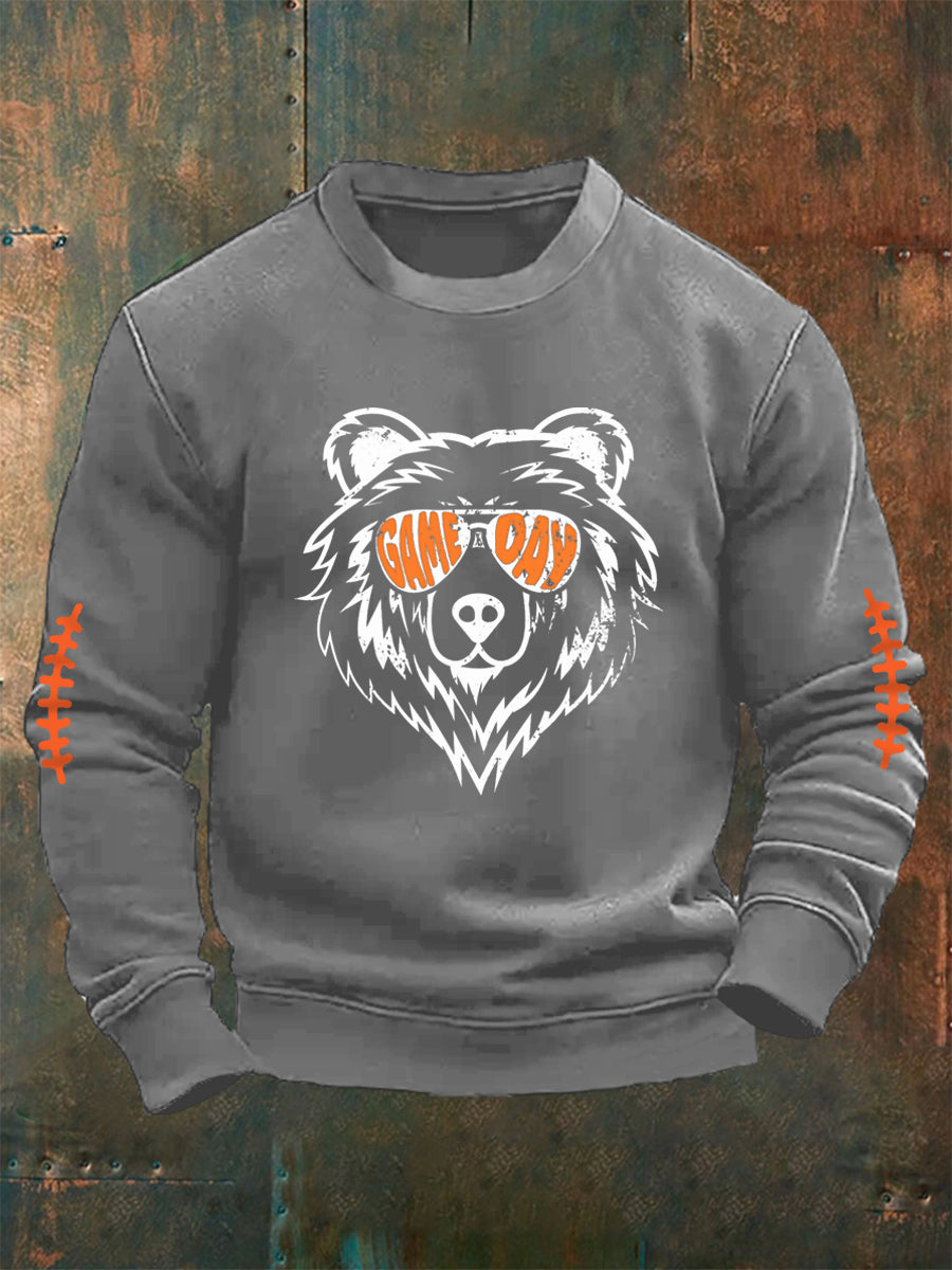 Men's Football Fans Lovers Gameday Casual Sweatshirt