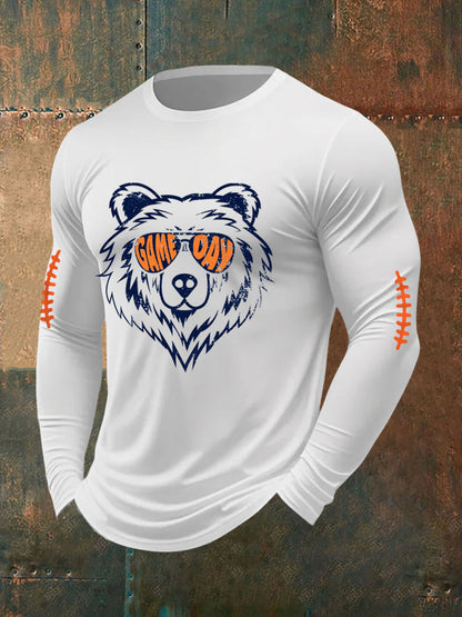 Men's Football Fans Lovers Gameday Long-Sleeve T-Shirt