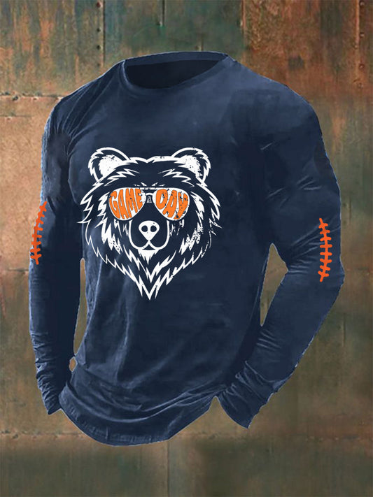 Men's Football Fans Lovers Gameday Long-Sleeve T-Shirt