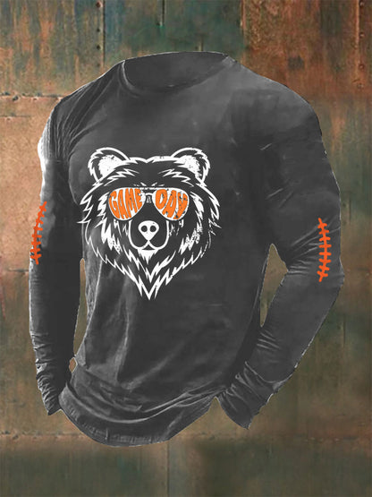 Men's Football Fans Lovers Gameday Long-Sleeve T-Shirt