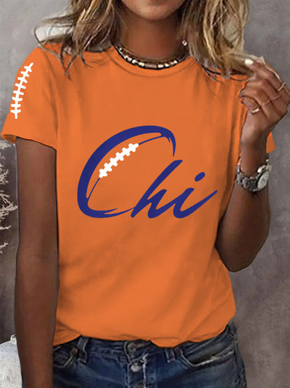 Women's Football Fans Lovers Gameday Casual Tee