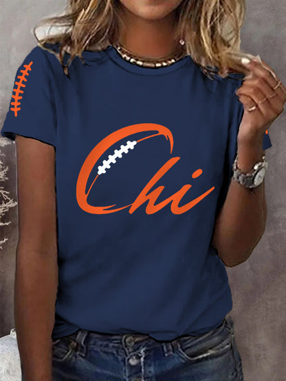 Women's Football Fans Lovers Gameday Casual Tee