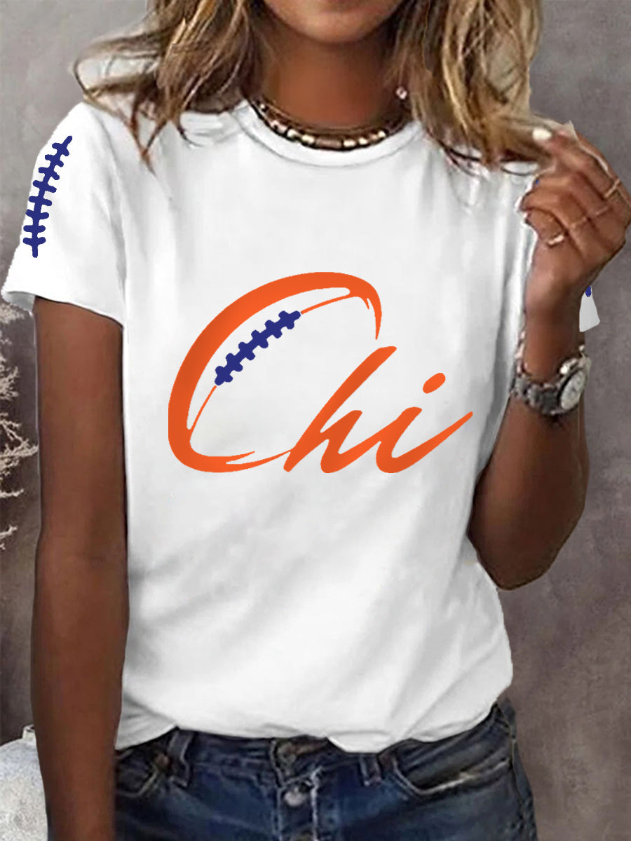 Women's Football Fans Lovers Gameday Casual Tee