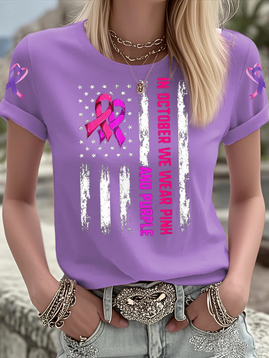 Women's Breast Cancer short-sleeved T-shirt