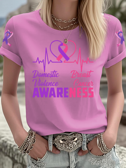 Women's Breast Cancer short-sleeved T-shirt