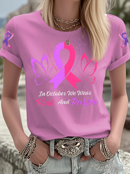 Women's Breast Cancer short-sleeved T-shirt