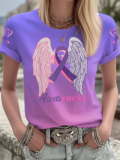 Women's Breast Cancer short-sleeved T-shirt