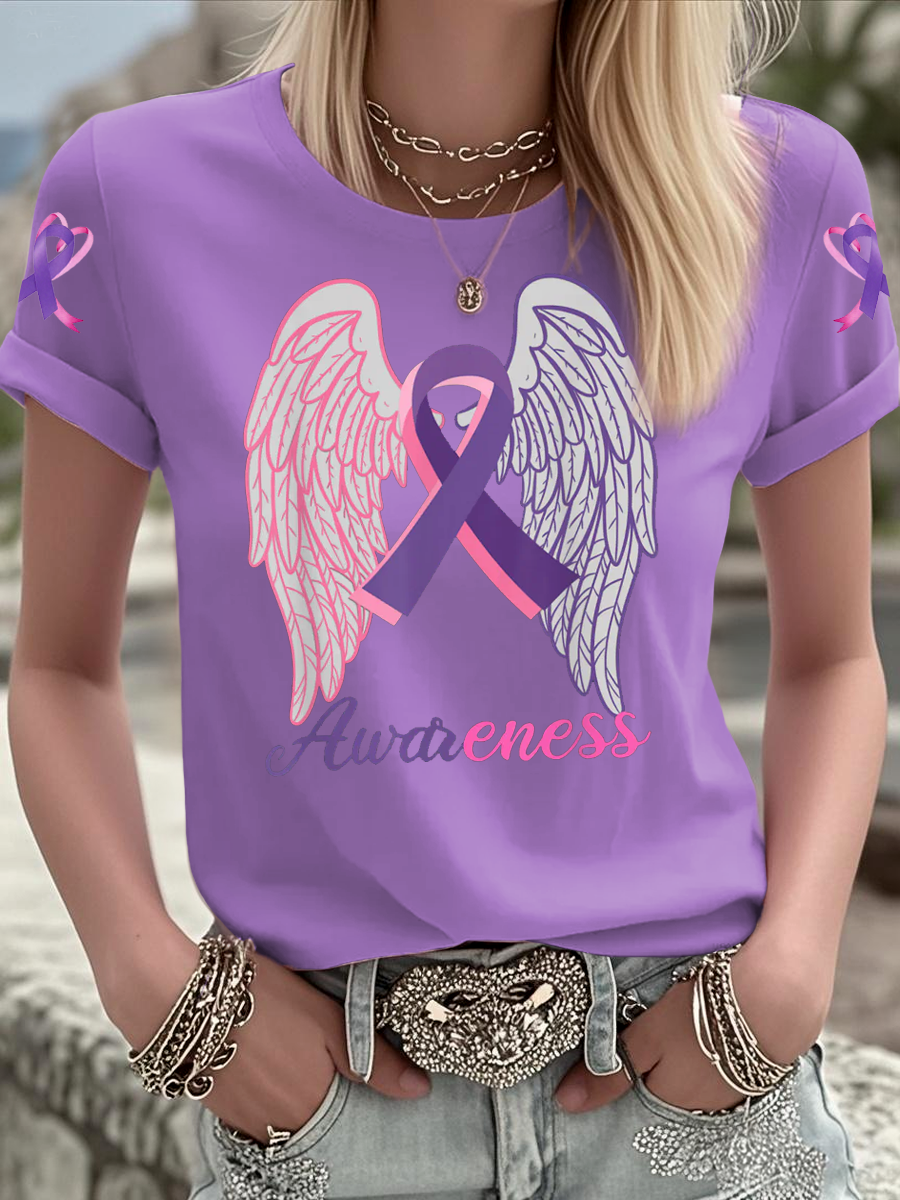Women's Breast Cancer short-sleeved T-shirt