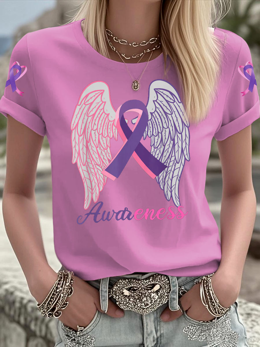 Women's Breast Cancer short-sleeved T-shirt