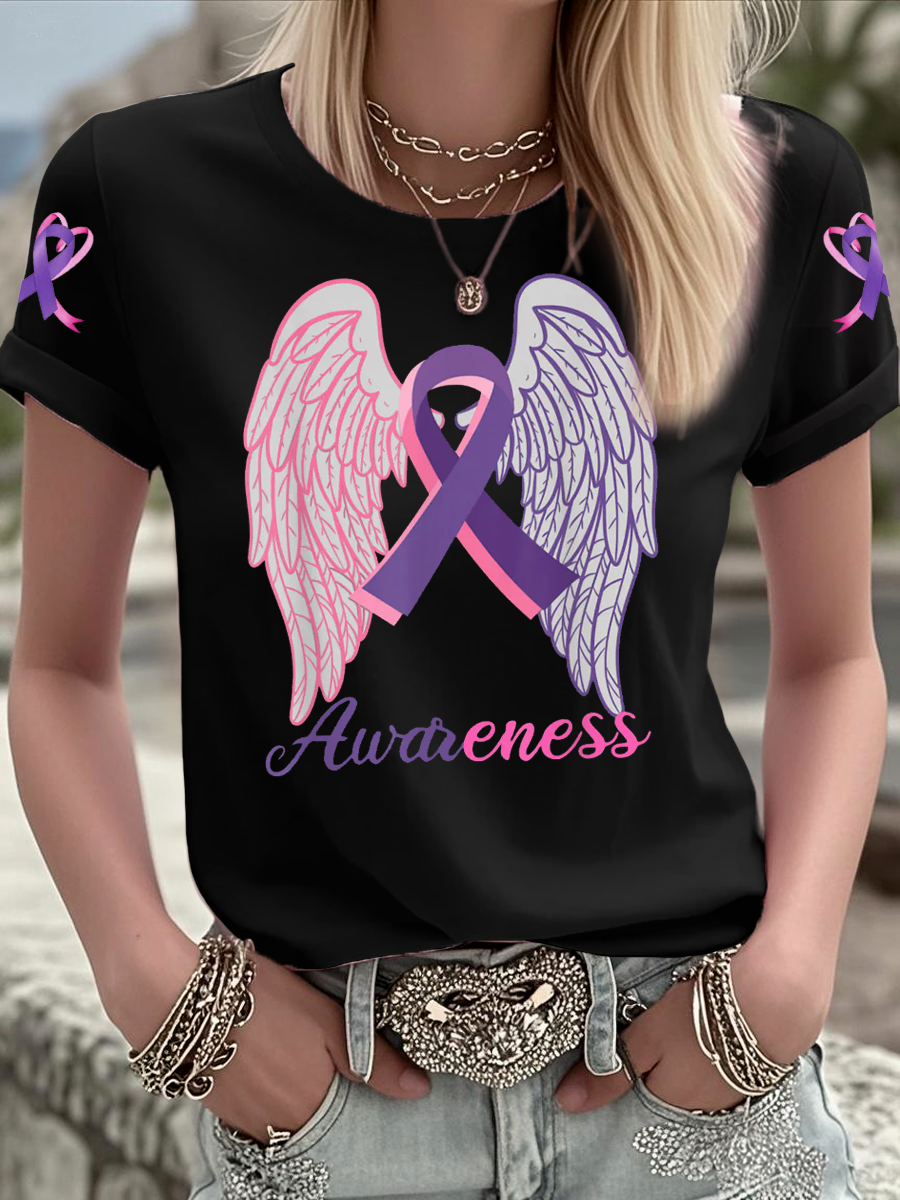 Women's Breast Cancer short-sleeved T-shirt
