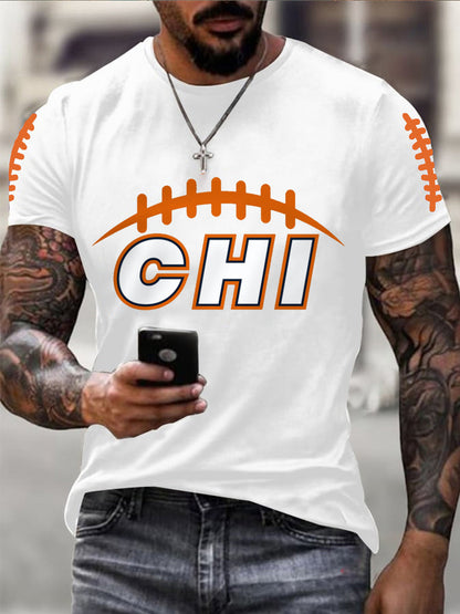 Men's Football Fans Lovers Gameday Casual Tee