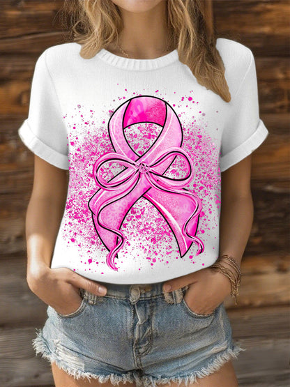 Women's Breast Cancer Pink Ribbon Tops