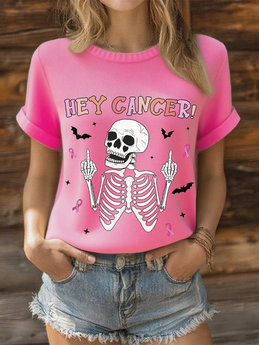 Women's Hey Cancer Breast Cancer Pink Ribbon Tops