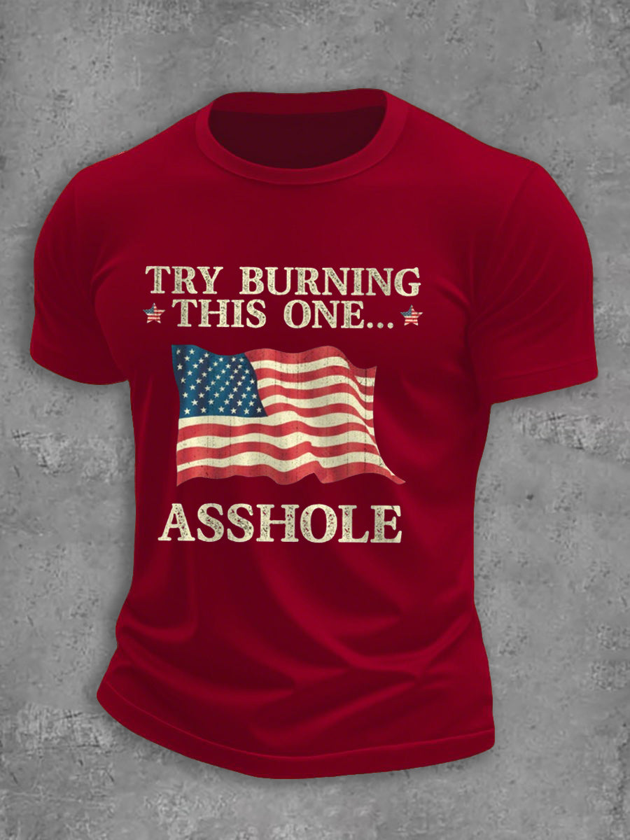Men's Try Burning This One short-sleeved T-shirt