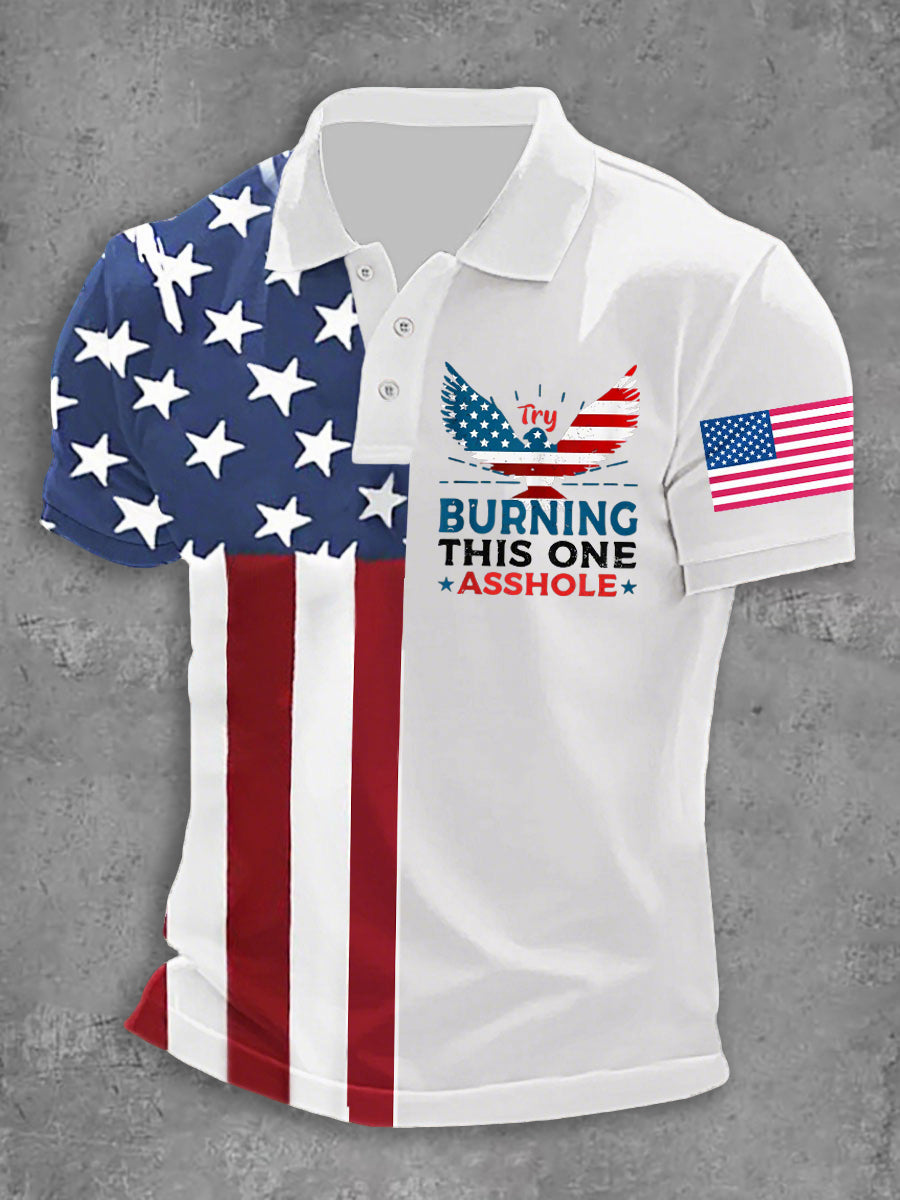 Men's Try Burning This One Patroit Shirt
