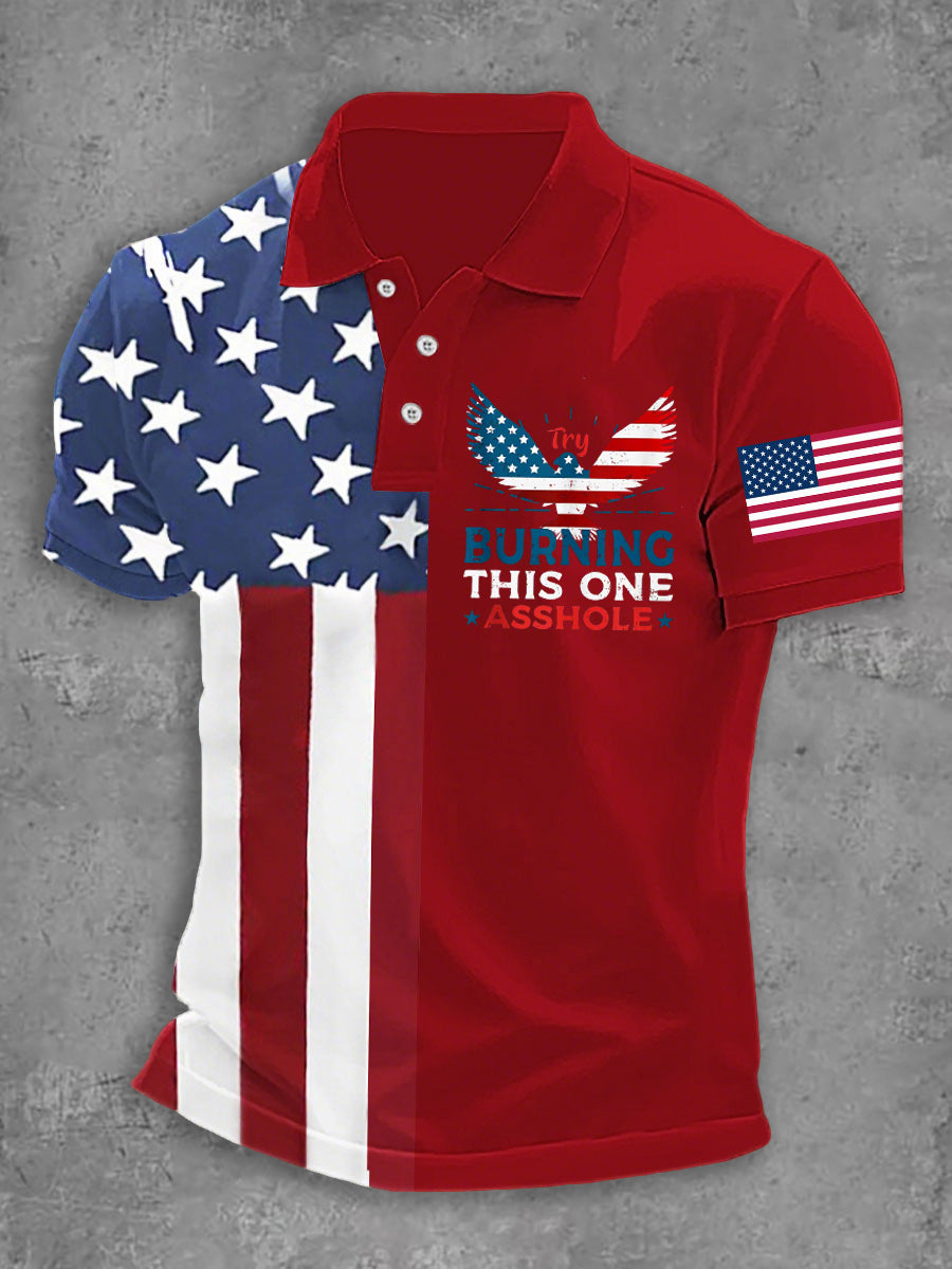 Men's Try Burning This One Patroit Shirt