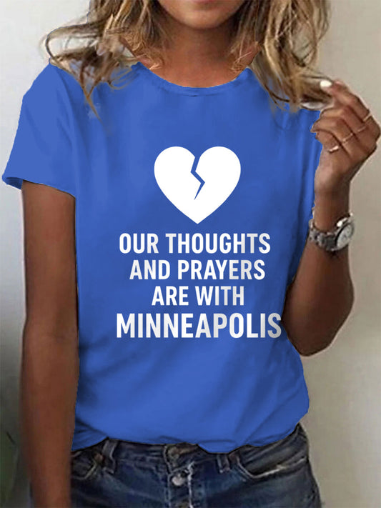 Women's Pray For Minneapolis And Protect Our Children T-Shirt