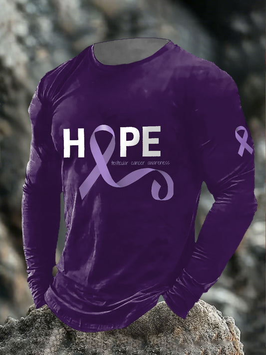 Men's Testicular Cancer Long Sleeve T-Shirts