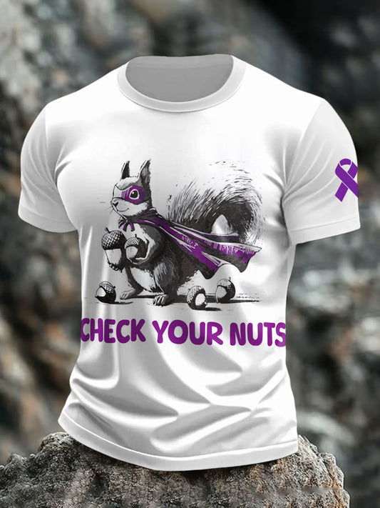Men's check you nuts T-shirts
