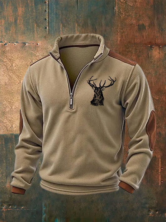 Men's Retro Western Printed Casual Long Sleeve Sweatshirt / Hoodie