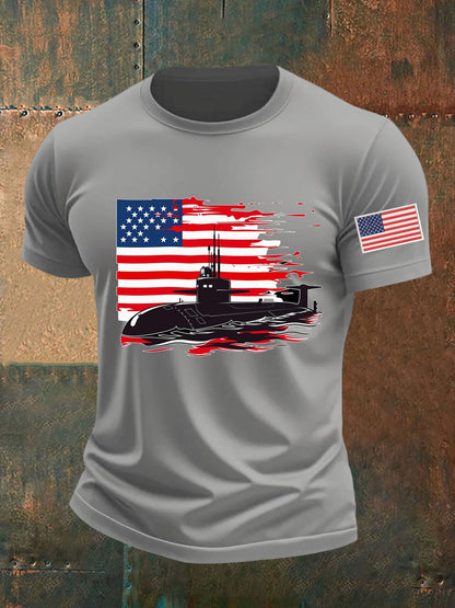 Men's Navy Anniversary Printed T-shirt