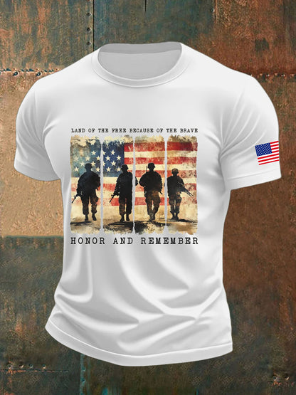Men's Veterans Day Printed T-shirt