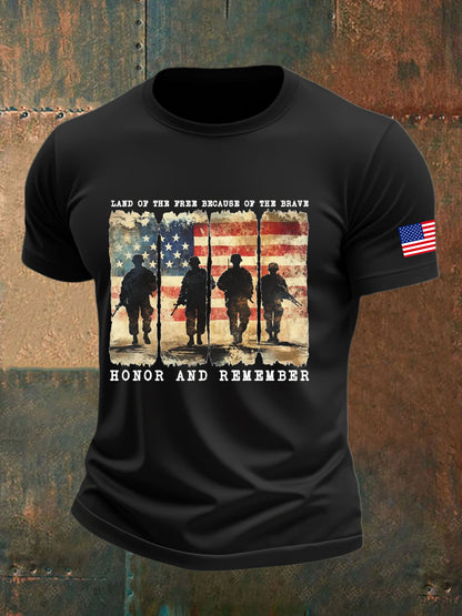 Men's Veterans Day Printed T-shirt