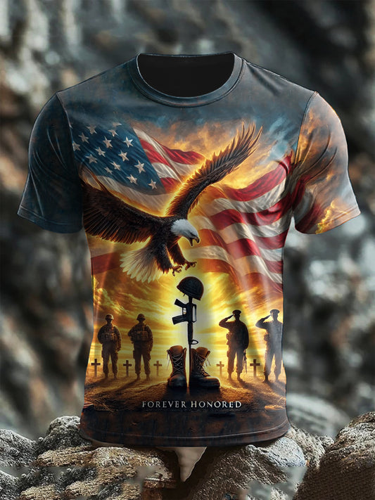 Men's Veterans Day Print short sleeves t-shirt