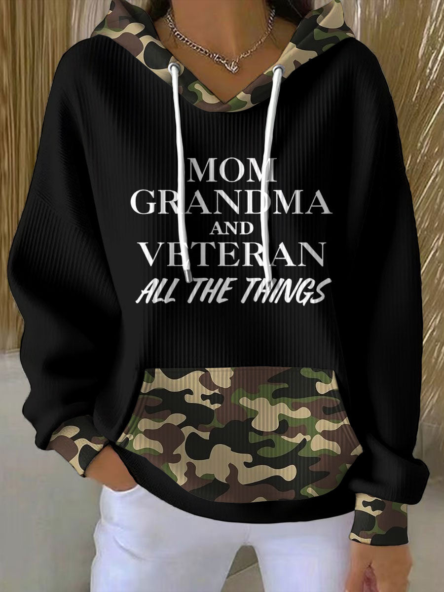 Women's Female Veteran Printed Hoodie