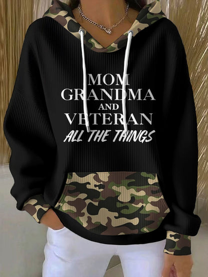 Women's Female Veteran Printed Hoodie