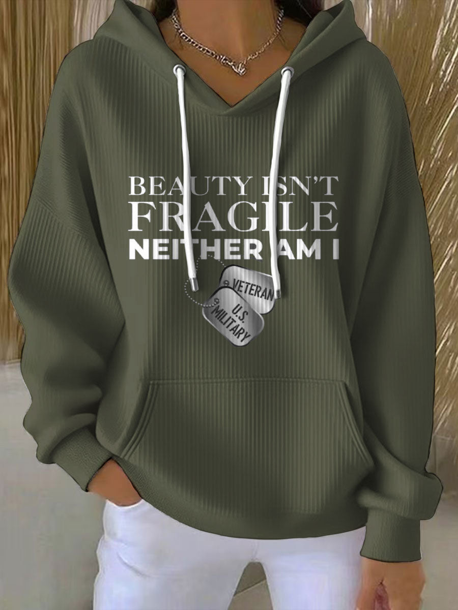 Women's Female Veteran Printed Hoodie