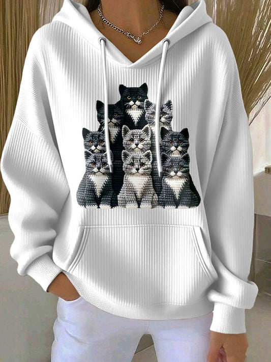 Women's Cut Cat Hoodie