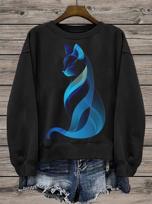 Women's Cat Regular Sweatshirt