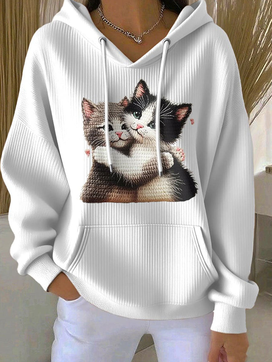 Women’s Cut Cat Hoodie
