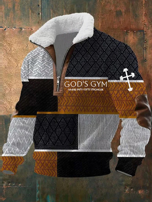 Men's Vintage Art Faith Casual Sweatshirt