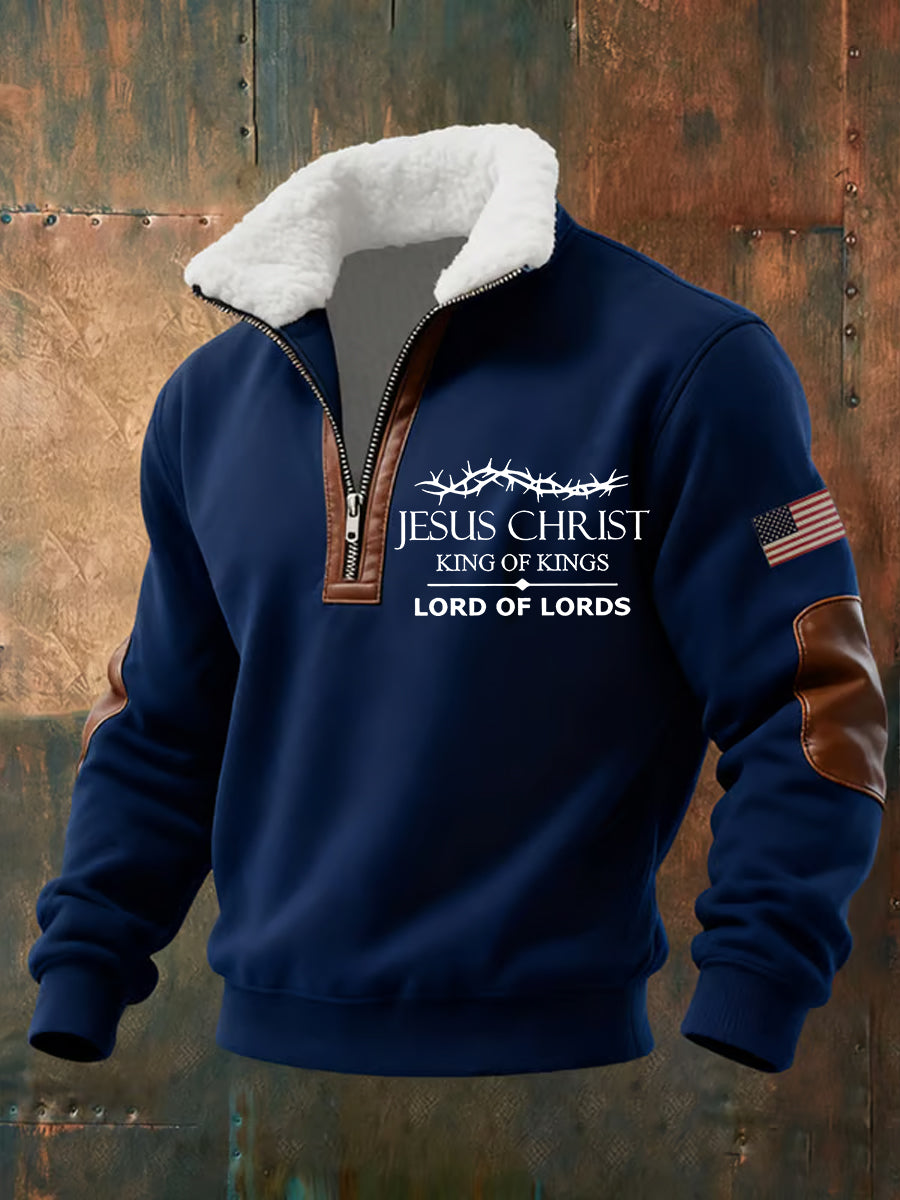 Men's Vintage Art Faith Casual Sweatshirt